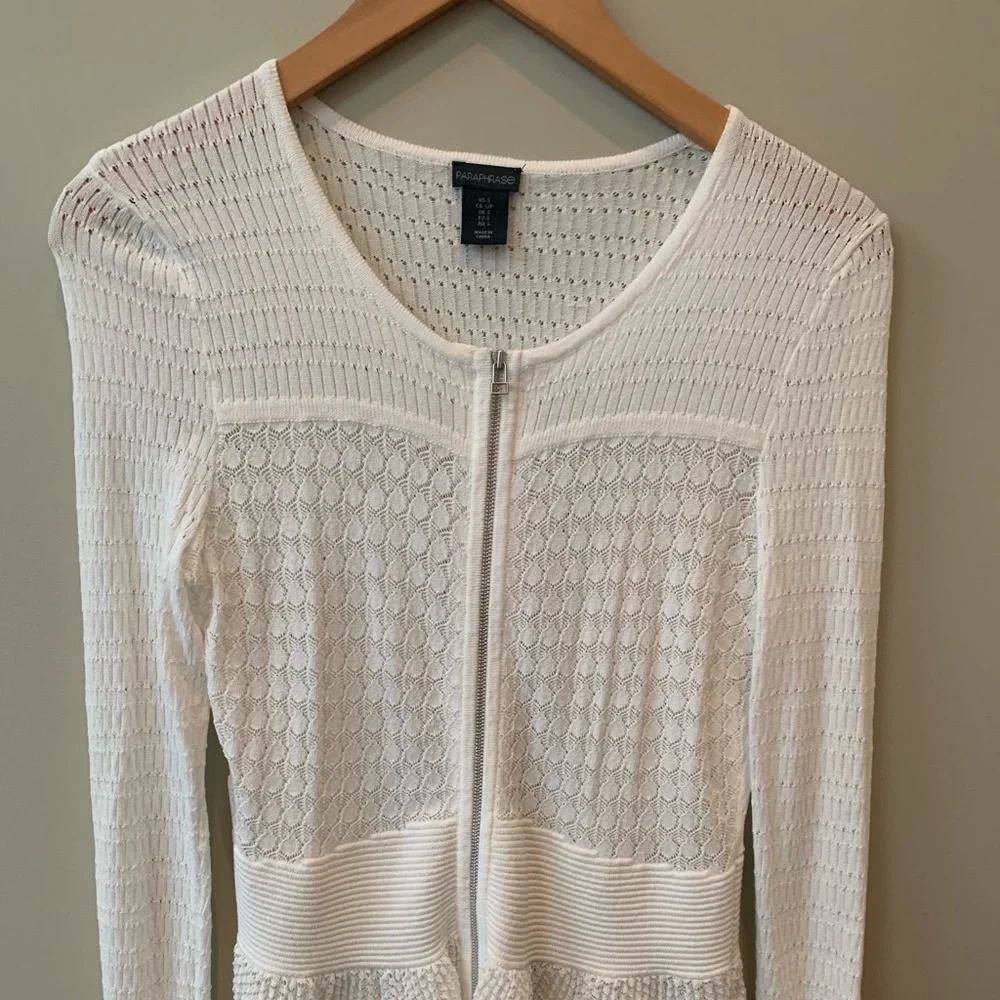 Paraphrase zipper cardigan - Picture 3 of 6